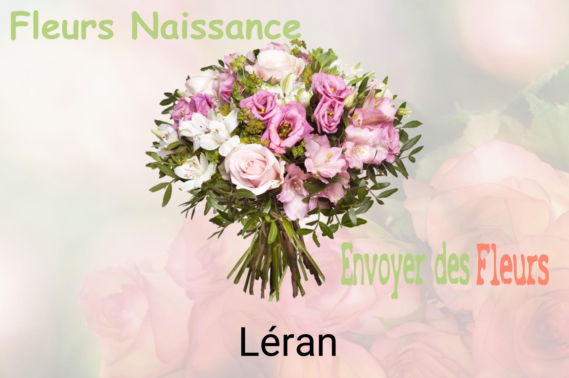 Bouquet de fleurs de naissance livré à Léran